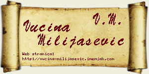 Vucina Milijašević vizit kartica